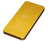 Żółty Uniwersalny Portable Power Banku 4000mAh Podwójny USB z CE / ROSZ / FCC