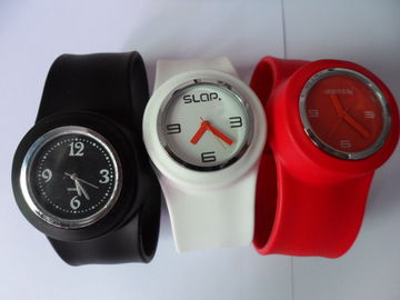 Elastyczne silikonowe Dzieci Nadgarstek Watch, lekka Slap Watch