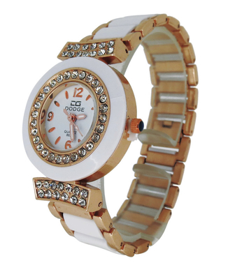 1 atm Alloy Case analogowy zegarek kwarcowy plastikowe zespoły MOP Dial Watch na prezent