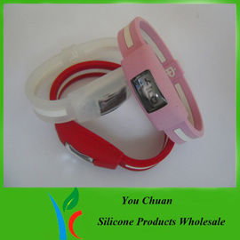 Sitodruk drukowane i zegarki wristband pantone color krzemu z logo drukowane