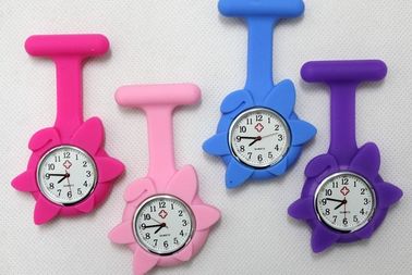 Kształt kwiatów Silicone Nadgarstek zegarek, zegarek kieszonkowy wirowania zegarek kwarcowy gumy