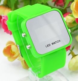 Moda Silicone Nadgarstek zegarek cyfrowy Led Lustro zegarki Cukierki Surface