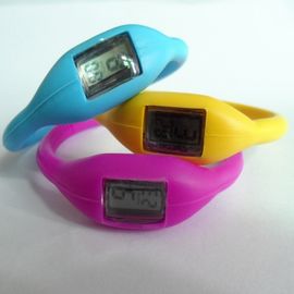 Czarny silikon Nadgarstek Watch Band Sport Wrist Watch kampingowe / Turystyka