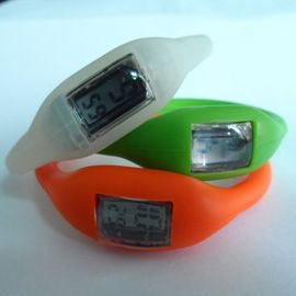 Czarny silikon Nadgarstek Watch Band Sport Wrist Watch kampingowe / Turystyka