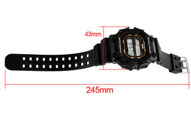 Skmei Plac sportowy zegarek cyfrowy EL Backlight Buckle męskie zegarki