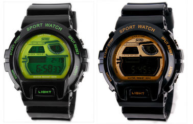 Dzieci Gift Wielofunkcyjny wyświetlacz LCD cyfrowy zegarek sportowy Stop Watch