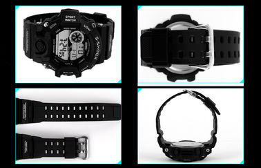 EL Backlight Budzik Sport Watch 12/24 godziny Mans Zegarki cyfrowe