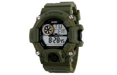 EL Backlight Budzik Sport Watch 12/24 godziny Mans Zegarki cyfrowe
