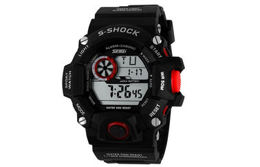 EL Backlight Budzik Sport Watch 12/24 godziny Mans Zegarki cyfrowe