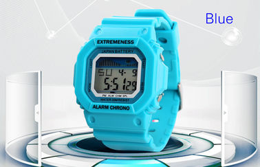 Eleganckie damskie Biały zegarek cyfrowy ABS Case 12/24 Zegarki na rękę hr
