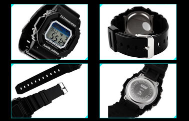 Eleganckie damskie Biały zegarek cyfrowy ABS Case 12/24 Zegarki na rękę hr