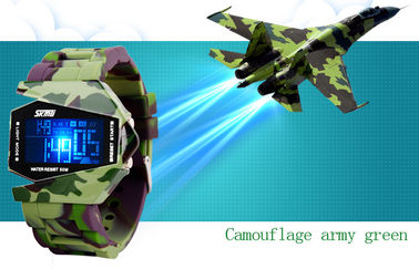 Wielofunkcyjny cyfrowy zegarek Unisex EL Backlight 3 ATM Wojskowy zegarek