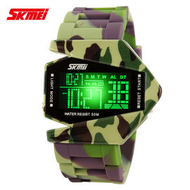 Kolorowe Camouflage Wielofunkcyjna cyfrowa Watch, Wodoszczelność 50m