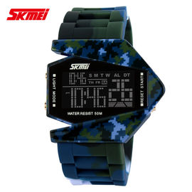 Kolorowe Camouflage Wielofunkcyjna cyfrowa Watch, Wodoszczelność 50m
