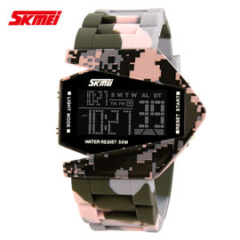 Kolorowe Camouflage Wielofunkcyjna cyfrowa Watch, Wodoszczelność 50m