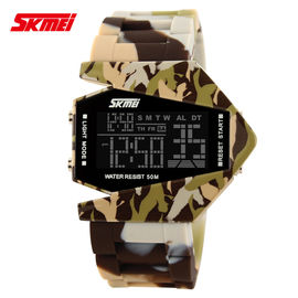 Kolorowe Camouflage Wielofunkcyjna cyfrowa Watch, Wodoszczelność 50m