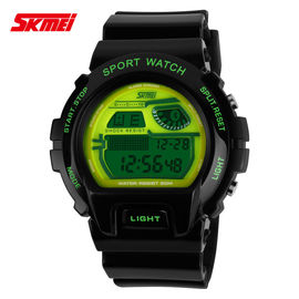 Wielofunkcyjny wyświetlacz LCD Cyfrowy Wrist Watch z paskiem PU niklu