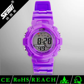 Wielofunkcyjna cyfrowa LCD Sport Watch Korzystanie z tworzywa sztucznego PU pasek Wodoodporny