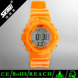 Wielofunkcyjna cyfrowa LCD Sport Watch Korzystanie z tworzywa sztucznego PU pasek Wodoodporny