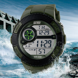 Ruch Japonii wielofunkcyjne zegarki cyfrowe, odkryty Sport Wrist Watch