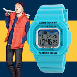 Kolorowe Unisex Sport wielofunkcyjny cyfrowy zegarek z alarmem