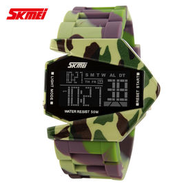 Skmei Marka Samolot Camo Wielofunkcyjny cyfrowy zegarek w magazynie