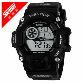 Wodoszczelność 30M Wielofunkcyjny cyfrowy zegarek, zegarek cyfrowy LCD