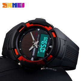 Dual Time Solar Power Outdoor Sport cyfrowe kwarcowe zegarki