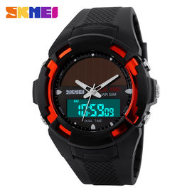 Dual Time Solar Power Outdoor Sport cyfrowe kwarcowe zegarki