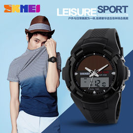 Dual Time Wielofunkcyjny cyfrowy zegarek Vogue EL analogowy zegarek cyfrowy