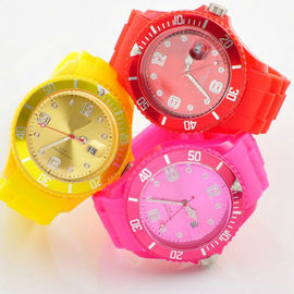 Kolorowe Niestandardowy Silicone Nadgarstek zegarek Tłoczone / Silicone Watch Strap