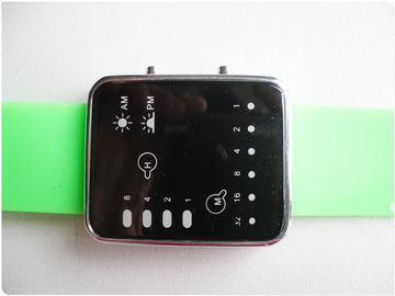 Zielona dioda LED Binary Watch / gumy silikonowej Nadgarstek zegarki OEM