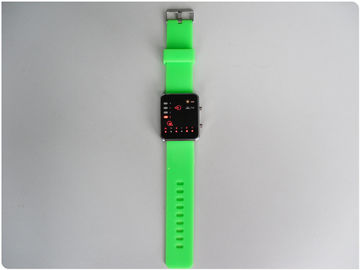 Zielona dioda LED Binary Watch / gumy silikonowej Nadgarstek zegarki OEM