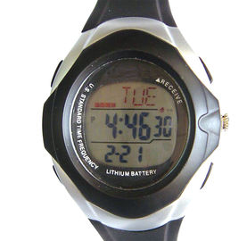3 ATM Wodoodporna Wielofunkcyjny cyfrowy zegarek, Solar Radio Control Watch