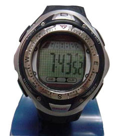 Unisex PU LCD sporta zegarek Budzik wielofunkcyjny zegarek