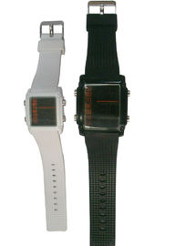 Czarny Atomic Watch godzinowe gongu Wodoodporne LED cyfrowy zegarek