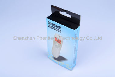 Biały Cyfrowy Tester alkoholu z Oxide Semiconductor Alcohol Sensor