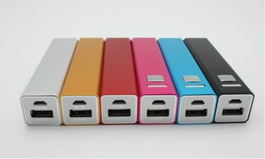 2600mAh Metal USB Portable Power Bank Czerwony Różowy Zielony Srebrny Czarny