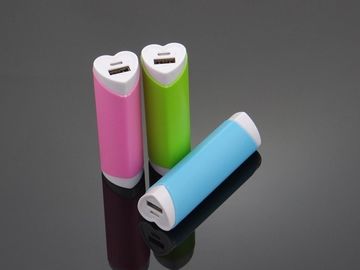 Kształt serca Szminka USB Portable Power bank dla iPhone / iPod, Kolorowe