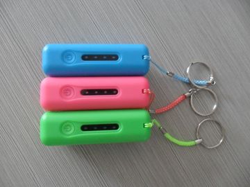 2600mAh USB Przenośny bank energii z LED Light, Red / różowy / zielony