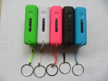 2600mAh USB Przenośny bank energii z LED Light, Red / różowy / zielony
