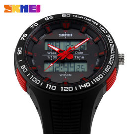 Student Analogowe Cyfrowe Watch, 52mm Case Men Outdoor Godz zegarki