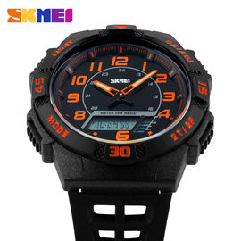 PC Plastic Analogowy Cyfrowy Wrist Watch Ruch LCD Japoński