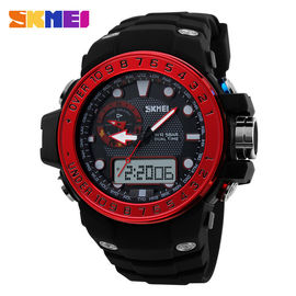Barwne Analogowy Cyfrowy Wrist Watch Mocny pasek PU 30 Metrów Wodoodporna