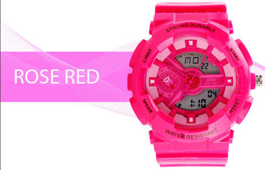 Kobiety Dual Time Sports Watch EL Backlight Z japońskiego Battery