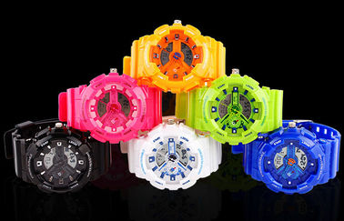 Kobiety Dual Time Sports Watch EL Backlight Z japońskiego Battery