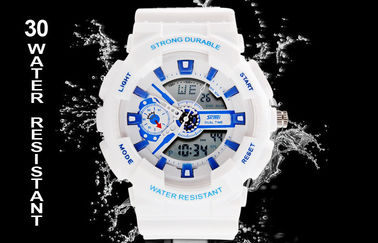 Kobiety Dual Time Sports Watch EL Backlight Z japońskiego Battery