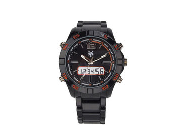 Ruch Japonii Analogowy Cyfrowy Wrist Watch dla mężczyzn z wyświetlaczem EL Podświetlenie Dual Time