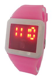 Zespoły Kid Kwadrat LED Cyfrowy Wrist Watch silikonowe AM PM Zegarek na prezent