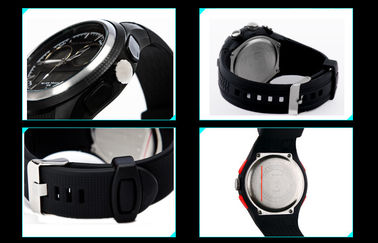 Lady Okrągły wielofunkcyjna Analogowy Cyfrowy Wrist Watch Z godzinowe Chime